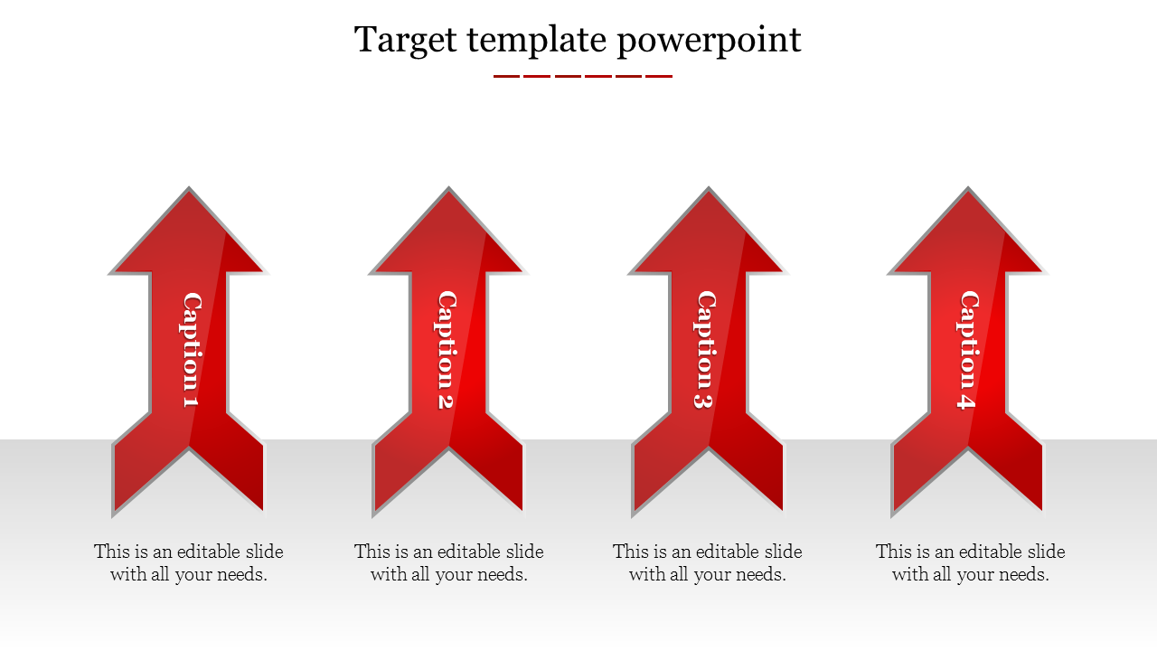 target template powerpoint-Red